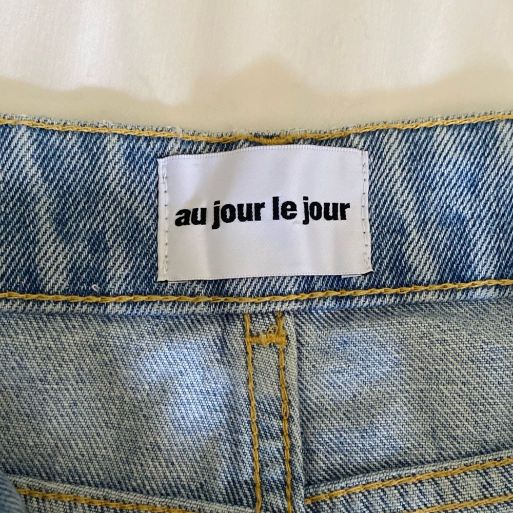 Split front skinny jeans